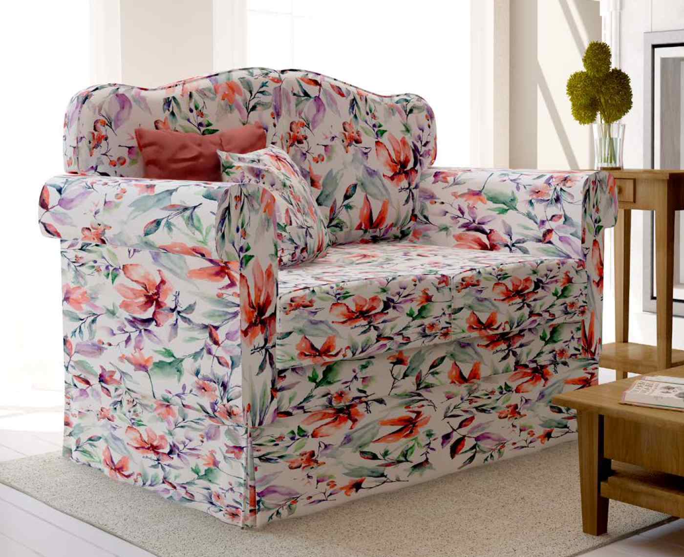 Sofas mit Blumenmuster